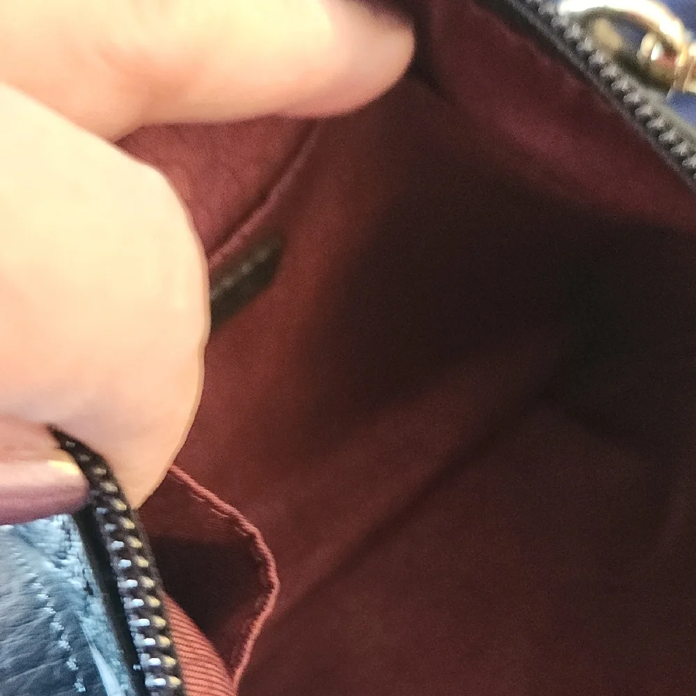 Lodis Black Leather Crossbody with Gold Chain - Picture 8 of 8